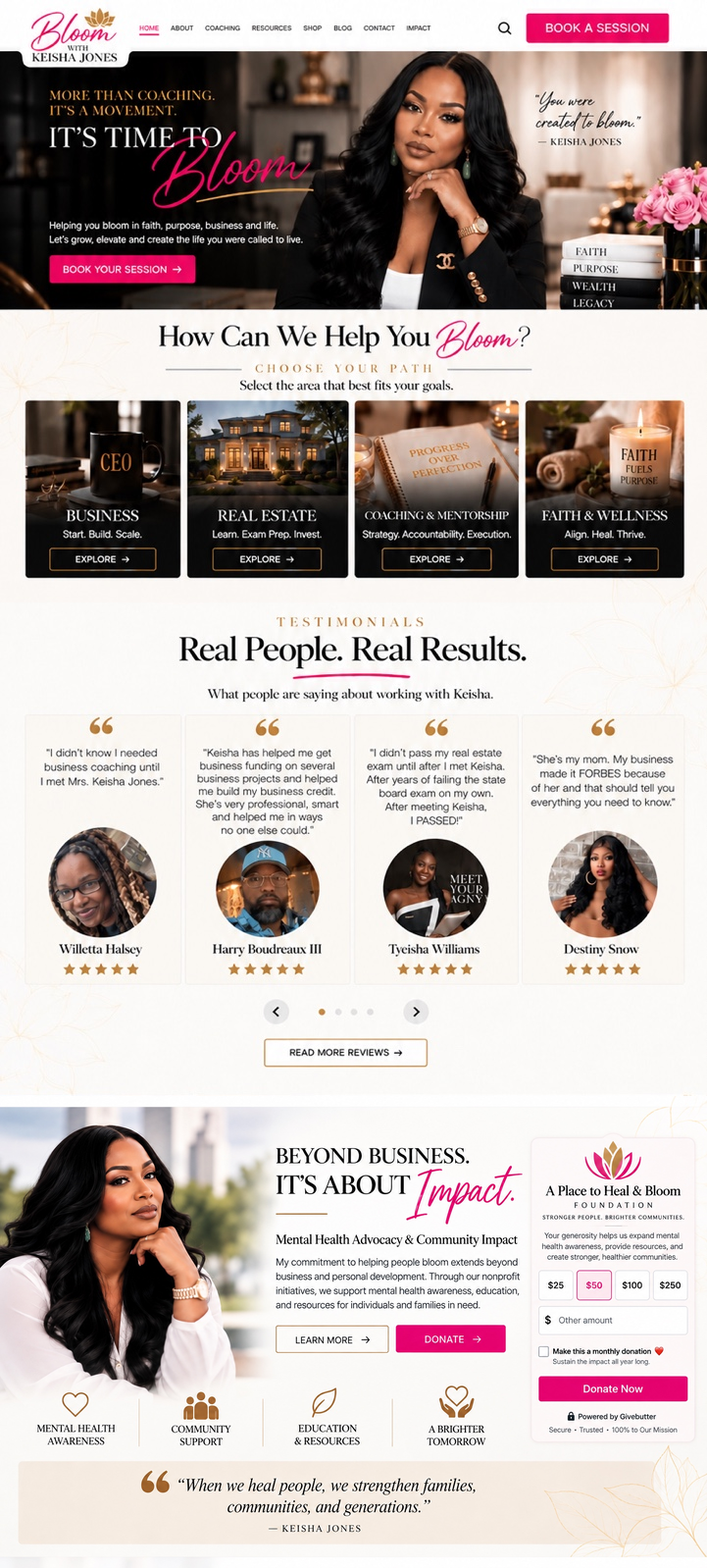 Bloom with Keisha Jones homepage